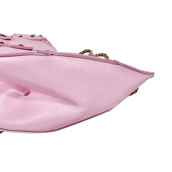 Cute Cartoon Dinosaur Shoulder Bag Pink PU Chain Strap Purse Handbag Clutch Bag - Picture 6 of 13